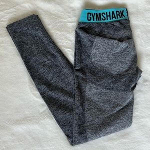 Gymshark Flex Leggings, Grey/Charcoal, Size: M